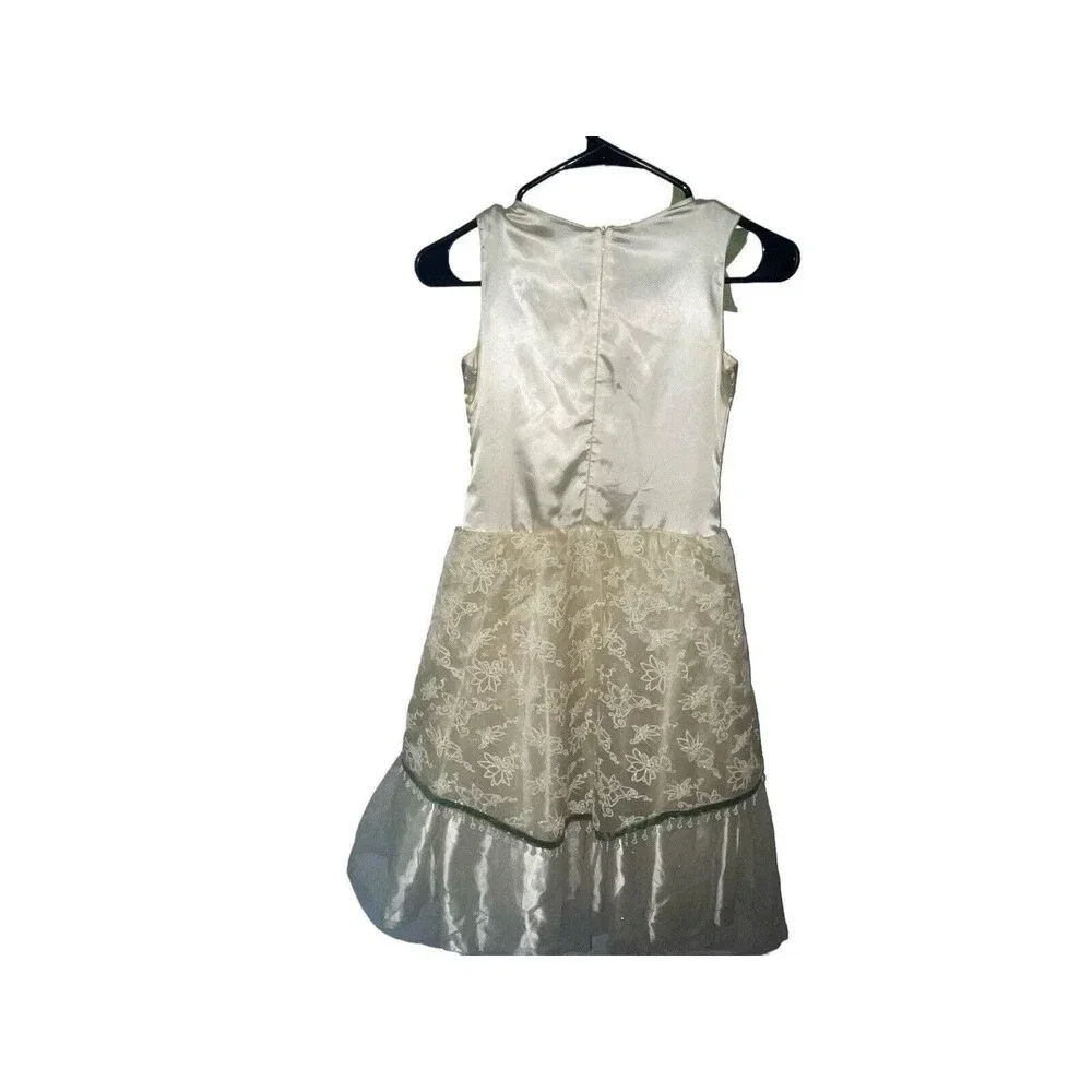 DISNEY STORE PRINCESS TIANA & THE FROG DELUXE WEDDING DRESS ( SZ: M 7/8) RARE